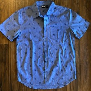 Star Wars Darth Vader Button Up Tee Shirt